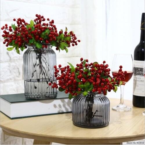 1pcs Wedding Decoration Artificial Flowers Berry Simulation Flowers Latex Real Touch Fruits Home Decoration Artificial Plants