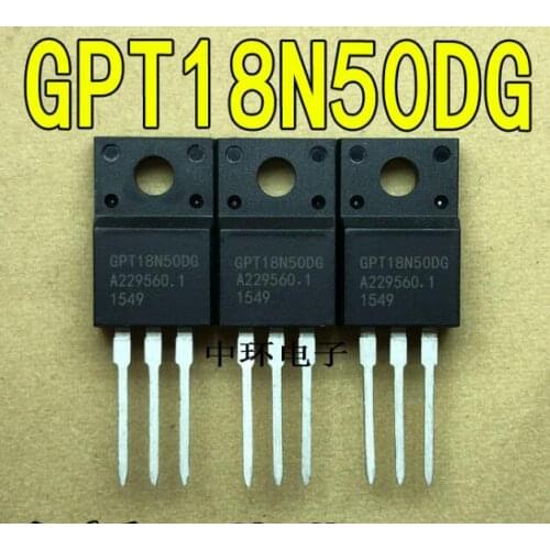 10pcs GPT18N50DG TO-220F GPT18N50 18N50 18A 500V IC