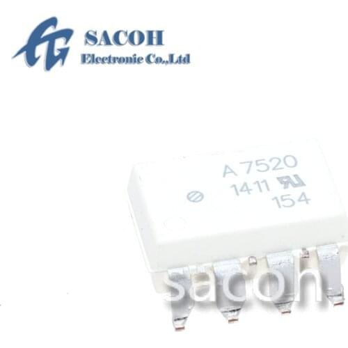 10PCS/lot New Original HCPL-7520 A7520 or HCPL-7510 A7510 or HCPL-7601 A7601 HCPL-7611 A7611 SOP-8 Isolated Linear Sensing IC