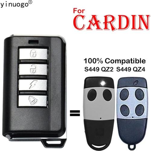100% For Cardin S449 Remote Control Compatible With CARDIN S449 QZ2 QZ4 Garage Gate Remote Control Wireless Transmitter Key