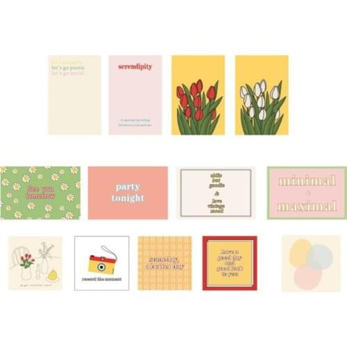 13Pack The Tulip Wall Collage Kit Aesthetic Pictures, Bedroom Decor for Teen Girls, Collage Kit for Wall Decor