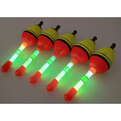 5pcs/lot Night Fishing Floats Work With Lightstick 5g 9.3cm EVA float Glowing Fishing Bobber Sea Fishing Tackle J399
