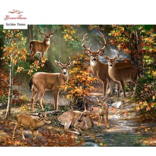 Diamond Painting Full Square 5D Diy Daimond Embroidery Diamant Mosaic Sale Displasy Broderie Diamant Animal deer illustration 02