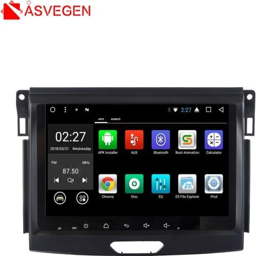 Asvegen Android 7.1 Quad Core Car Radio GPS Navigation Stereo Headunit WIFI 4G Multimedia DVD Player For Ford Everest 2015