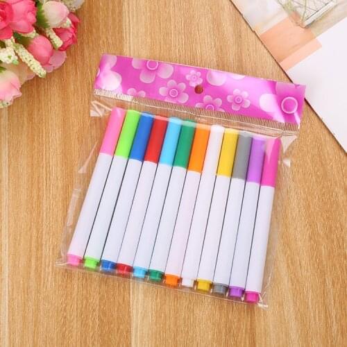 Ellen Brook 12 PCS /Bag Write Brush Pen Color Calligraphy Marker Pens Set Stationery Drawing Art School Supplies Highlighter