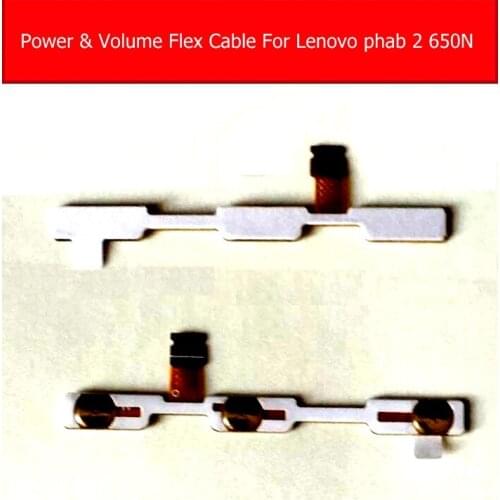 Power & Volume Button Flex Cable For Lenovo PHAB2 PB2-650N Power Volume Switch Up And Down Flex Ribbon Replacement Repair Parts