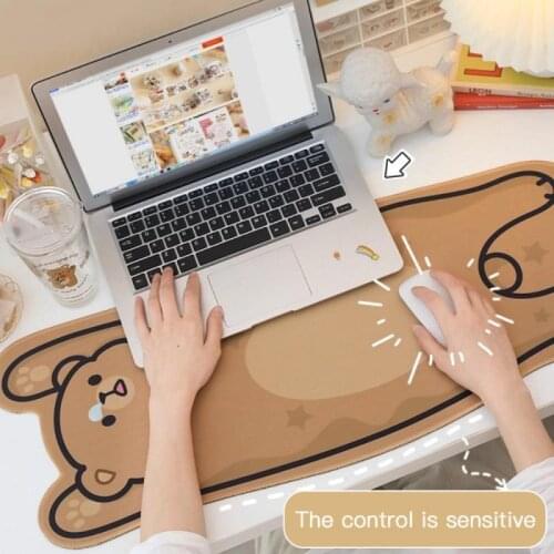 Oversized Table Mat Thicken Girl Heart Student Patience Study Desk Soft Pad Plate Dirt-resistant Cute Animal Pattern Tableware M