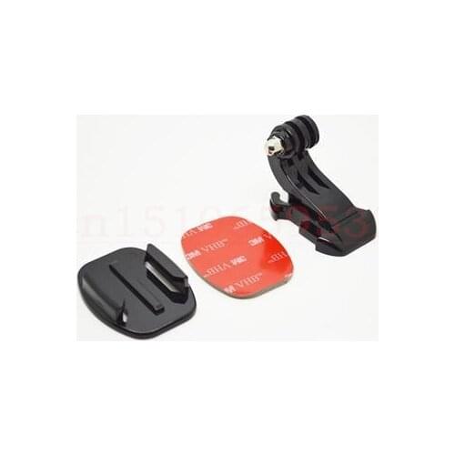 3 in 1 Curved Surface Mount with 3M Adhesive J hook release Buckle Gopro hero 4 3 3 +5