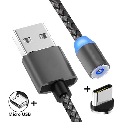 Magnetic Cable charging Micro USB/Type C Cable for XiaoMi Xiomi Mi A1 A2 8 Lite 9 se RedMi 5A 6A 4A 4X S2 5 Plus Note 5 6 7 Pro