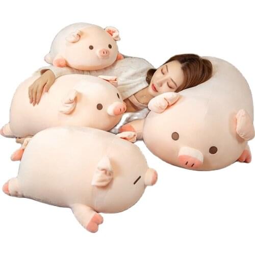 Cute Plush BOBO Pig Toy Pillow Kawaii Stuffed Animal Plush Soft Pillow Plush Toy Gift Home Decor Toy for Washable Gift For Kids