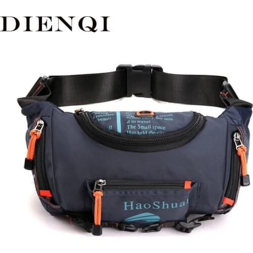DIENQI Waterproof Shoulder Crossbody Bags Mens Chest Bag Fanny Pack Sports Mens Cross Body Wait Bag Messenger Side Bag For Men