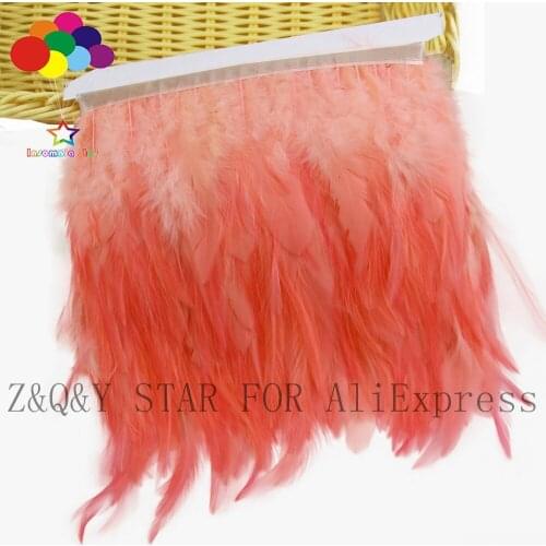 Natural White Feather 4-6 Inch Water Dye Red DIY Craft Ornaments Clothing Accessories Feather