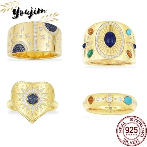 2021 July New Multicolor Gemstone Zircon 925 Silver Ring Women Luxury Fashion Monaco Exquisite Jewelry Gift