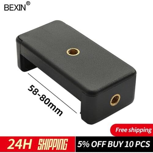 Phone tripod mount adapter mobile support clip phone clamp universal mobile holder for cell phone smartphone tripod