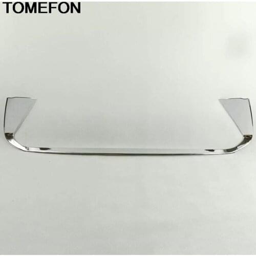 TOMEFON For Nissan X-Trail Rogue T32 2014 2015 2016 2017 2018 Rear License Frame Plate Trim Strip Bumper Hoods Cover Trim ABS