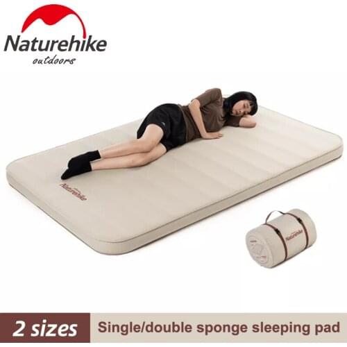 Naturehike Outdoor Self-inflating Folding Glamping Mattress Comfortable Portable Wear Resistance Thickened Camping Sleeping Pad