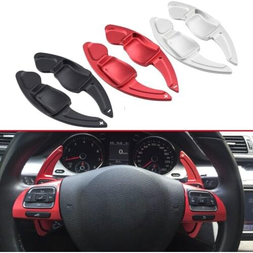 Steering Wheel Paddle For VW Golf6 R Polo GTI Passat Tiguan Eos Scirocco B7 R-Line R36 Gear Shift Extension Accessories Trims