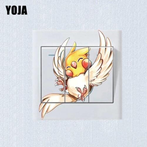 YOJA Lovely Parrot Creative Switch Wall Sticker Room Bedroom Decor Personalized 10SS0137
