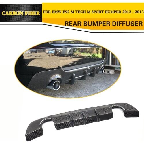 3 Series Carbon Fiber Rear Diffuser Lip Spoiler for BMW E92 Coupe E93 Convertible M sport Only 2005 - 2011 328i Car Styling