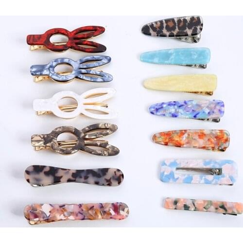 Korean Women Hairwear 16 Type Cute Resin Rabbit Ear Barrettes Hair For Women Ins Style Fashion Jewelry Gift Accessories For Wome