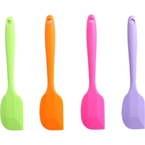 1PC Practical Kitchen Silicone Cake Spatula / Butter Mixer Cake Tool Scraper Brush Kitchen Baking Tool Color Randomly