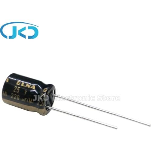 10PCS NEW ELNA RA3 25V220UF 8X11.5MM Audio Electrolytic Capacitor 220uF25V 85℃ RA3 Series 220uF 25V 100% ORIGINAL 8*11.5