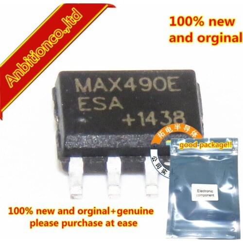 100pcs 100% new and orginal MAX490EESA SOP-8 15kV ESD-Protected, Slew-Rate-Limited, Low-Power, RS-485/RS-422 Transceive in stock
