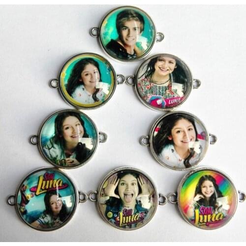 30pcs/lot Super pop singer Soy Luna Elenco de Soy Luna 20mm Cabochons Jewelry Finding Cameo Pendant bracelet Earrings Settings