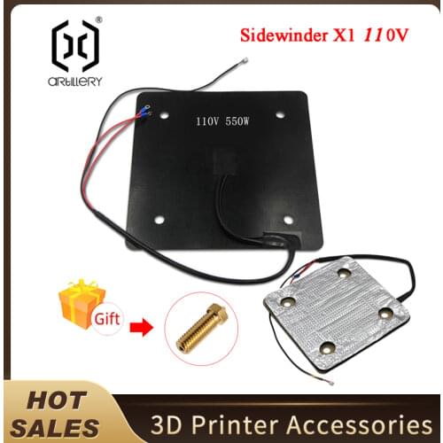 Artillery Sidewinder SW-X1 And Genius 3D Printer 110V 220V Hot Bed Heating Cotton