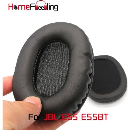 Homefeeling Ear Pads For JBL E55 E55BT Earpads Round Universal Leahter Repalcement Parts Ear Cushions