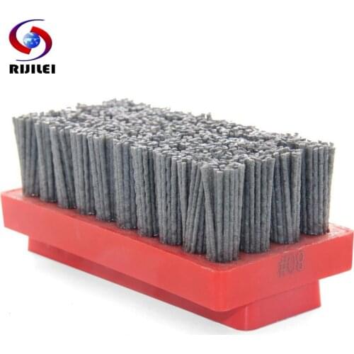 RIJILEI 10PCS/Set Fickert Abrasive Brush Diamond Antique Abrasive Brush for Stone Finishing Matte Polishing Brush Cleaning YG06