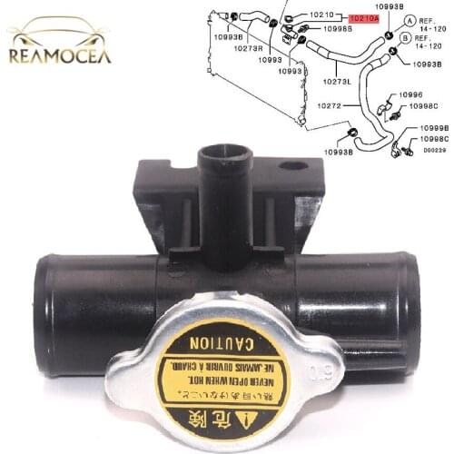 Reamocea 1350A015 Car Plastic Radiator Coolant Filler Fill Neck With Cap Fit for Mitsubishi Lancer Outlander Sport with CVT