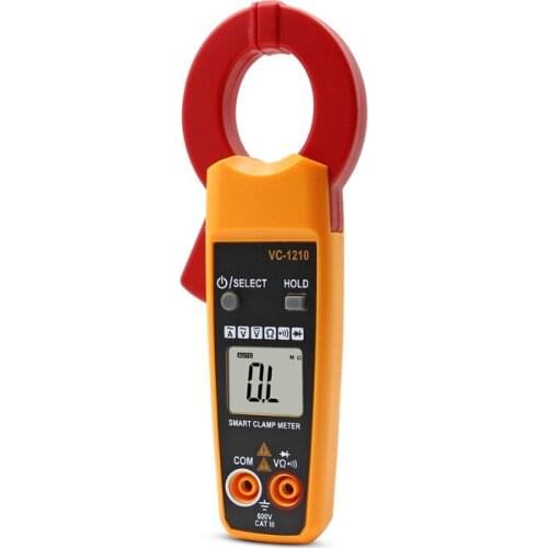 Auto Range Pocket Digital Clamp Meter AC / DC Current and Voltage Ampere Ohm Tester Ammeter Multimeter Electrician Tool