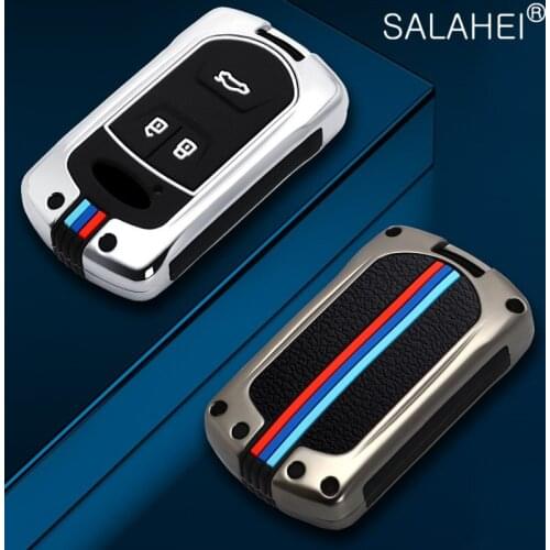 Zinc Alloy Silicone Car Key Case Full Cover For Chery Tiggo 3 5 Chery ARRIZO 3 7 Chery E3 E5 Bonus 3 Buttons Smart Key Keychain