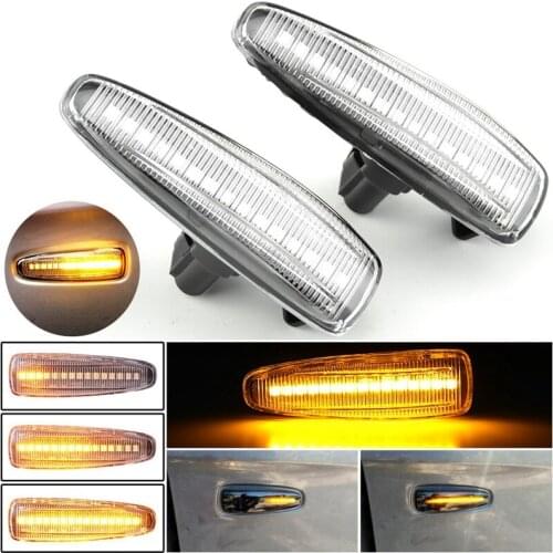 Dynamic LED Door Side Marker Reapeater Light Turn Signal Indicator Lamp for Mitsubishi Lancer Outlander Phantom