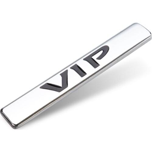 1Pcs/set Car Side Fender Rear Trunk Emblem Badge Decals For Vip Decoration Car Sticker Metal Body Side Rear Styling Accessories