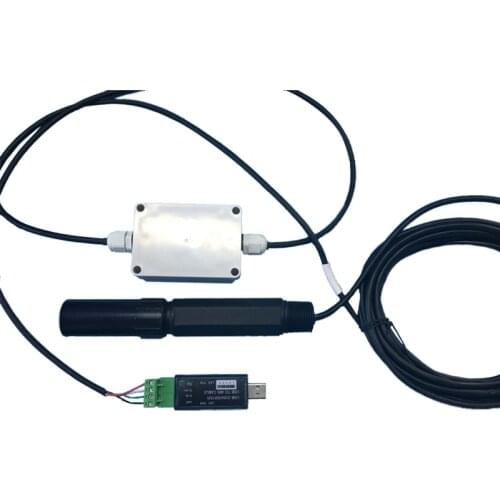 Intelligent Nitrate Ion Sensor and Transmitter electrode probe monitor tester RS485/USB output ModBus RTU Baud rate setting