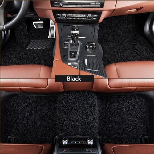 Flash mat Wire car floor mats for Kia sportage 2000-2013 2014 2015 2016 2017 2018 Custom foot Pads automobile carpet covers