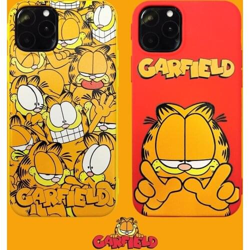 Cartoons Cat soft Case For iPhone 11 12 Pro Max mini 7 8 6 6S Plus XR X XS MAX silicone phone Cover Cute Anime color fundas capa