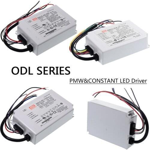 ODLC-45/45A/65/65A 2-in-1 dimming constant current LED power supply 350/500/700/1050/1400/1750 DA MEANWELL for panel/flood light