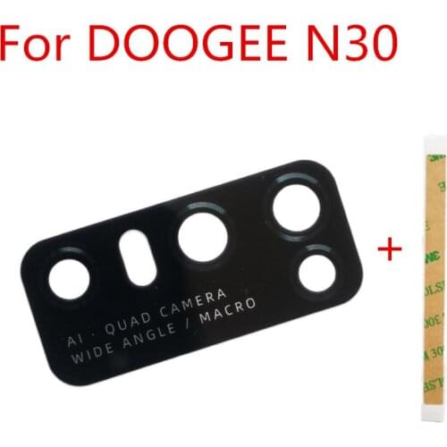 Original For DOOGEE N30 6.55inch Cell Phone Back Camera Lens Glass Cover Repair Spare Part
