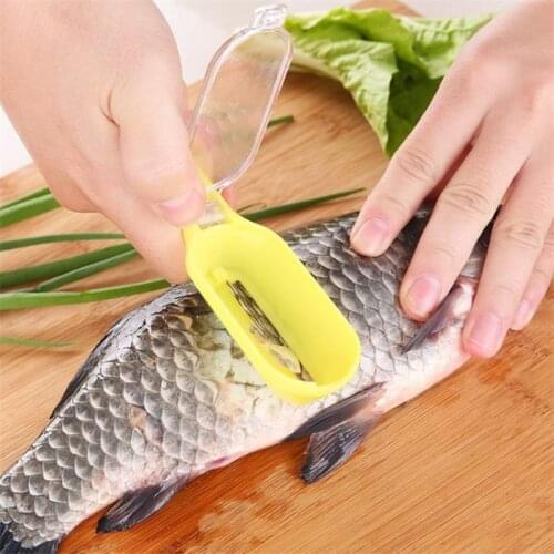 Plastic Fish Cleaning Tools Scraping Scales Device Fish Skin Steel Fish Shaver Remover Cleaner Descaler