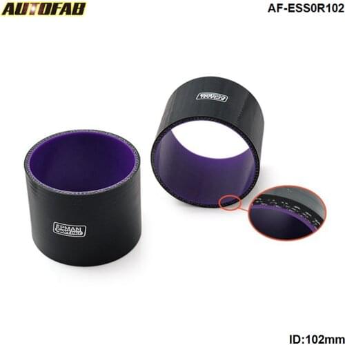 Straight Silicone Hose 4" 102mm Intercooler Coupler Tube Pipe Black For Honda Civic EK 99-00 AF-ESS0R102