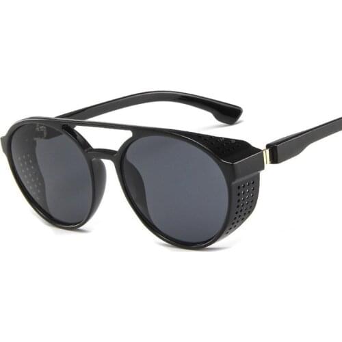 Classic Punk Sunglasses Men Brand Designer Sunglasses Shades Driver Goggles Men Vintage Sun Glasses for Men Punk Oculos UV400