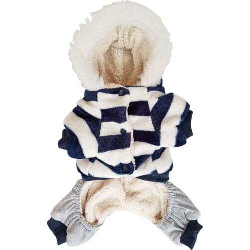 Thickness Warm Winter Pet Dog Coat Clothes Puppy Jumpsuits overall Fleece Small Dog Clothes Pet Outfit Clothing