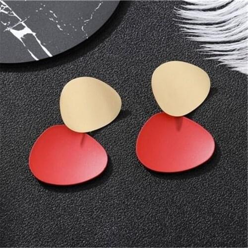 European and Korean version of INS web celebrity hot style temperament minority anti-allergy all-in-one earrings female earrings