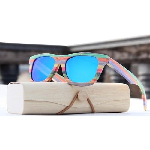 Vintage Bamboo Polarized sunglasses for women Polarized brand sun glasses Wooden Case Beach eyeglasses Anti-UV gafas de sol