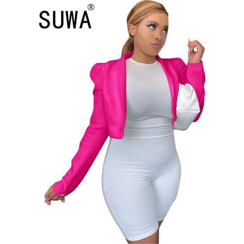 Vintage Stylish Classic Office Wear Blazer Coat Women 2020 Fashion Notched Collar Long Sleeve Female Outerwear Chic Tops