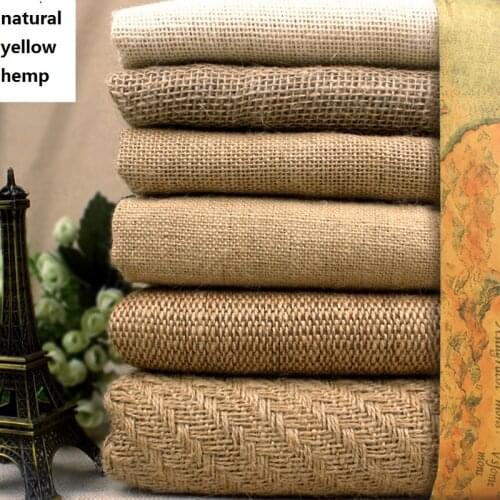 150cm*100cm Sack Fabric Yellow Linen Cloth Old Hemp Fabric Photography Background Cloth DIY Tea Mat Decorative Wall Linen Fabric