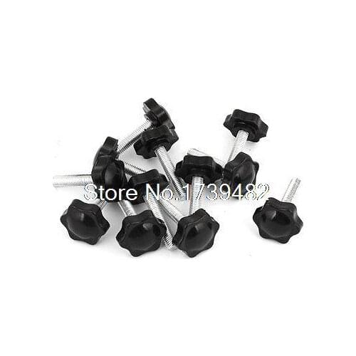 12 Pcs 32mm Flower Head Dia Replacement 8mm x 40mm Clamping Screw Knob Grip